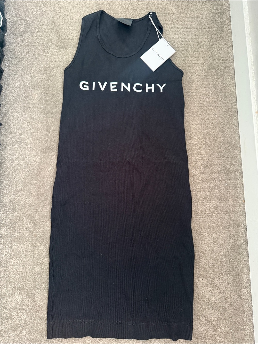 Givenchy Black Logo Tank Dress for women